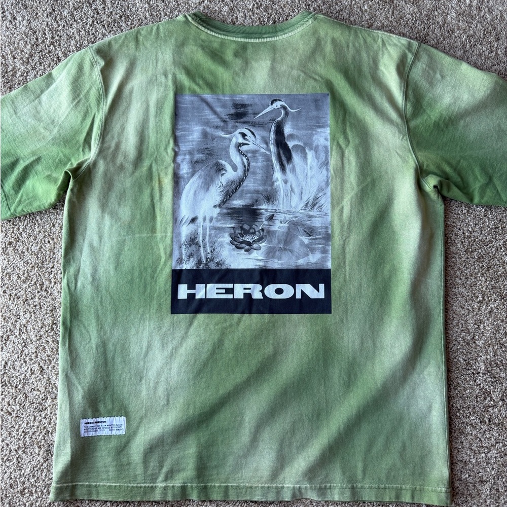 Heron Preston Green Graphic Tee